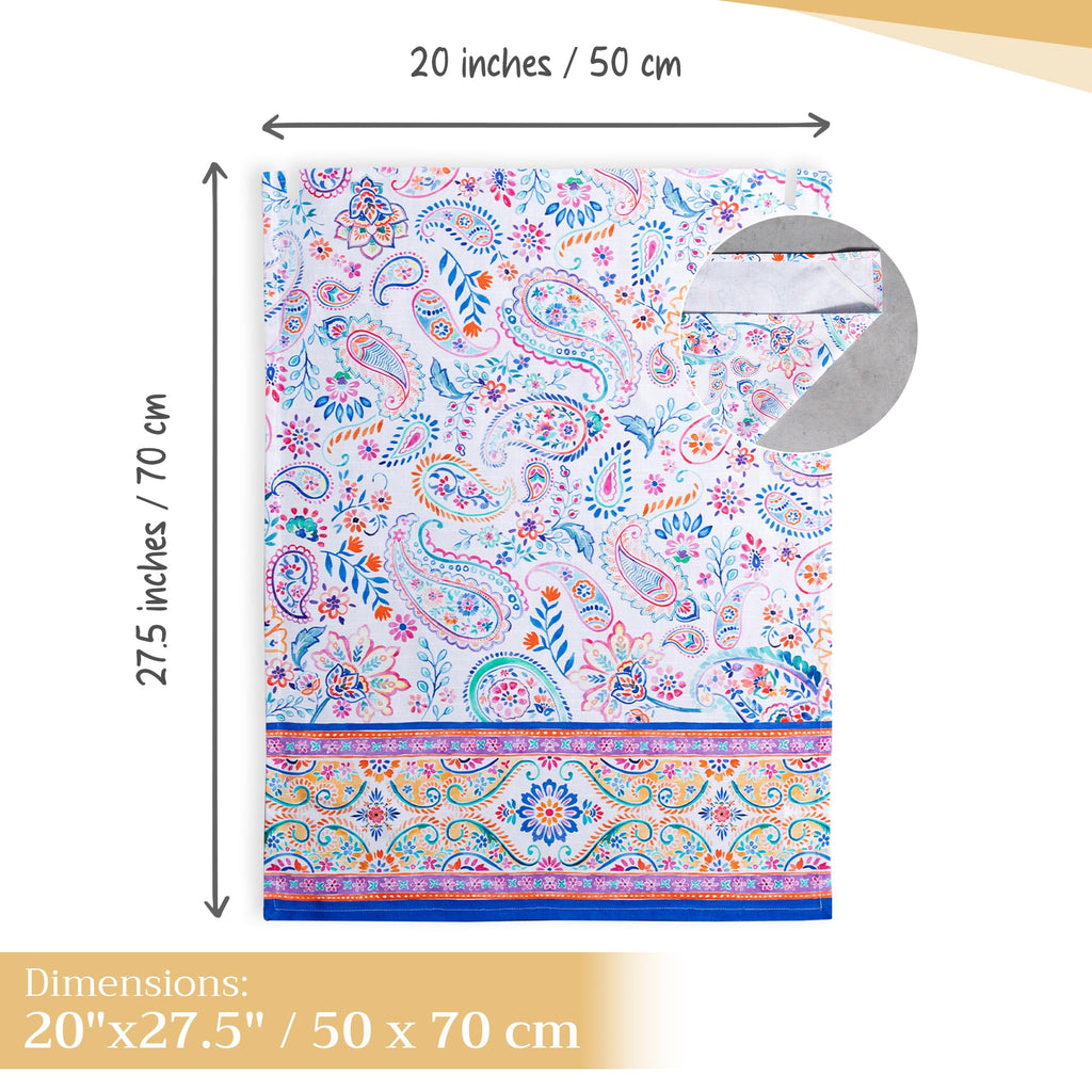 Indian Floral Kitchen Towels