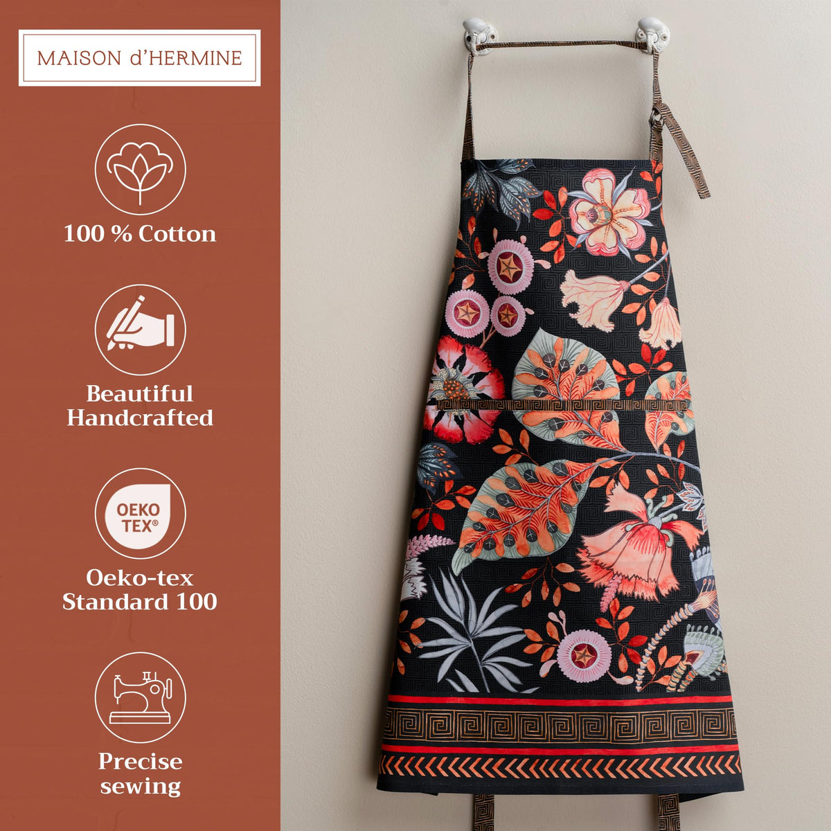 Jacobean Florals Apron