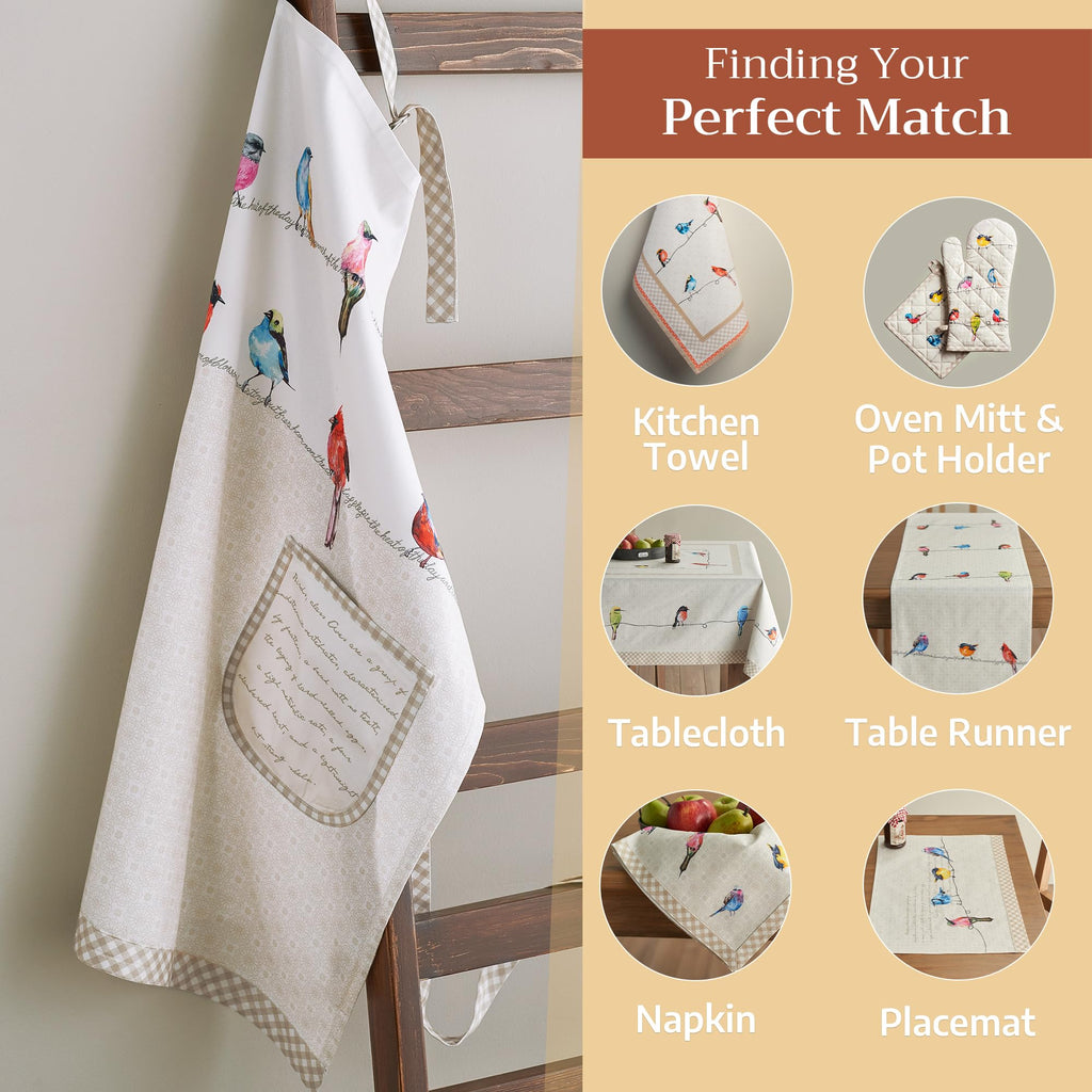 Birdies on Wire Apron