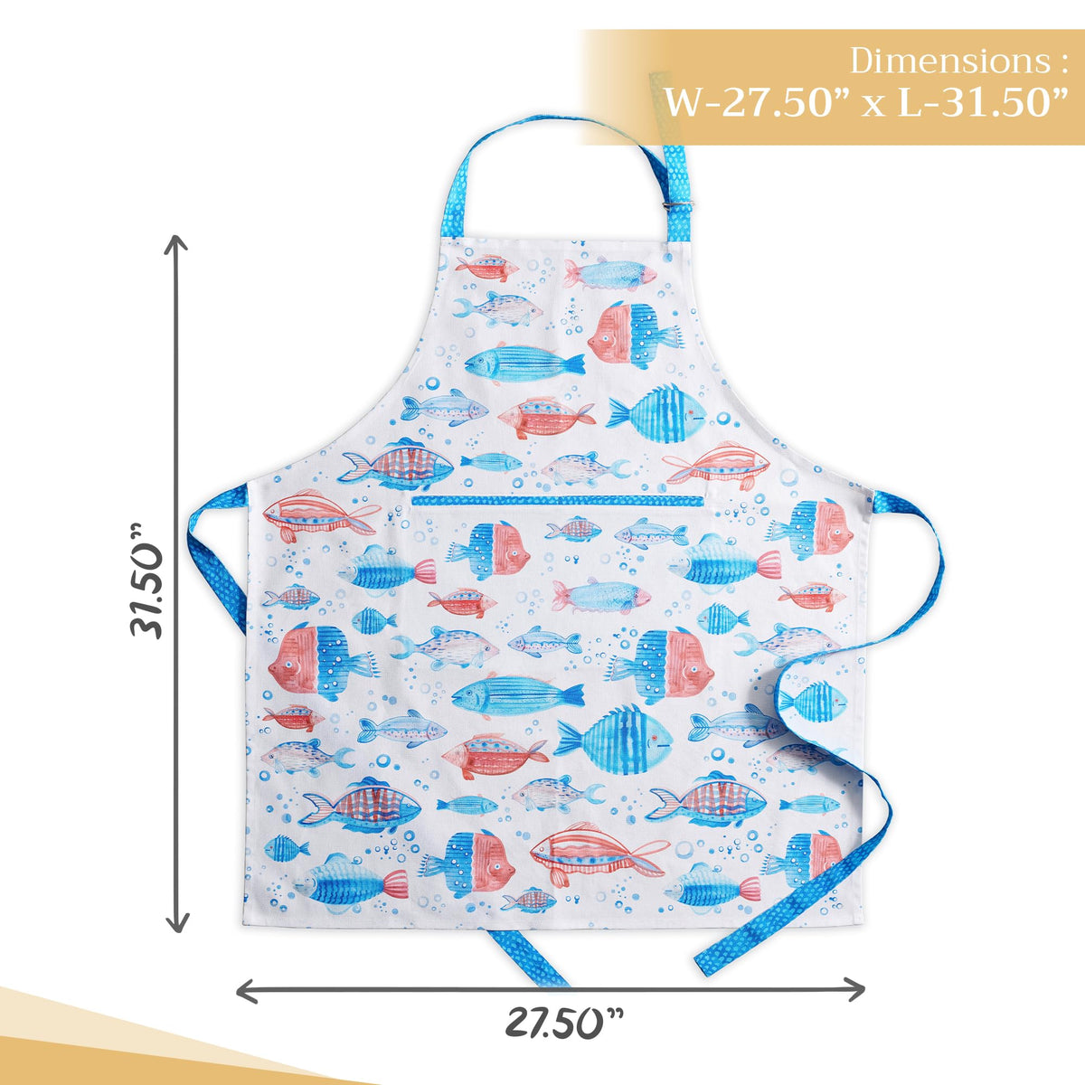 Breton Fishes Apron
