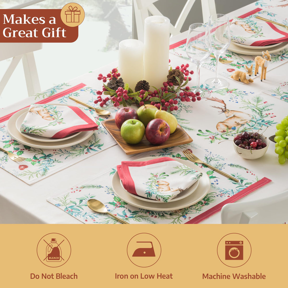 Holly Time Napkins