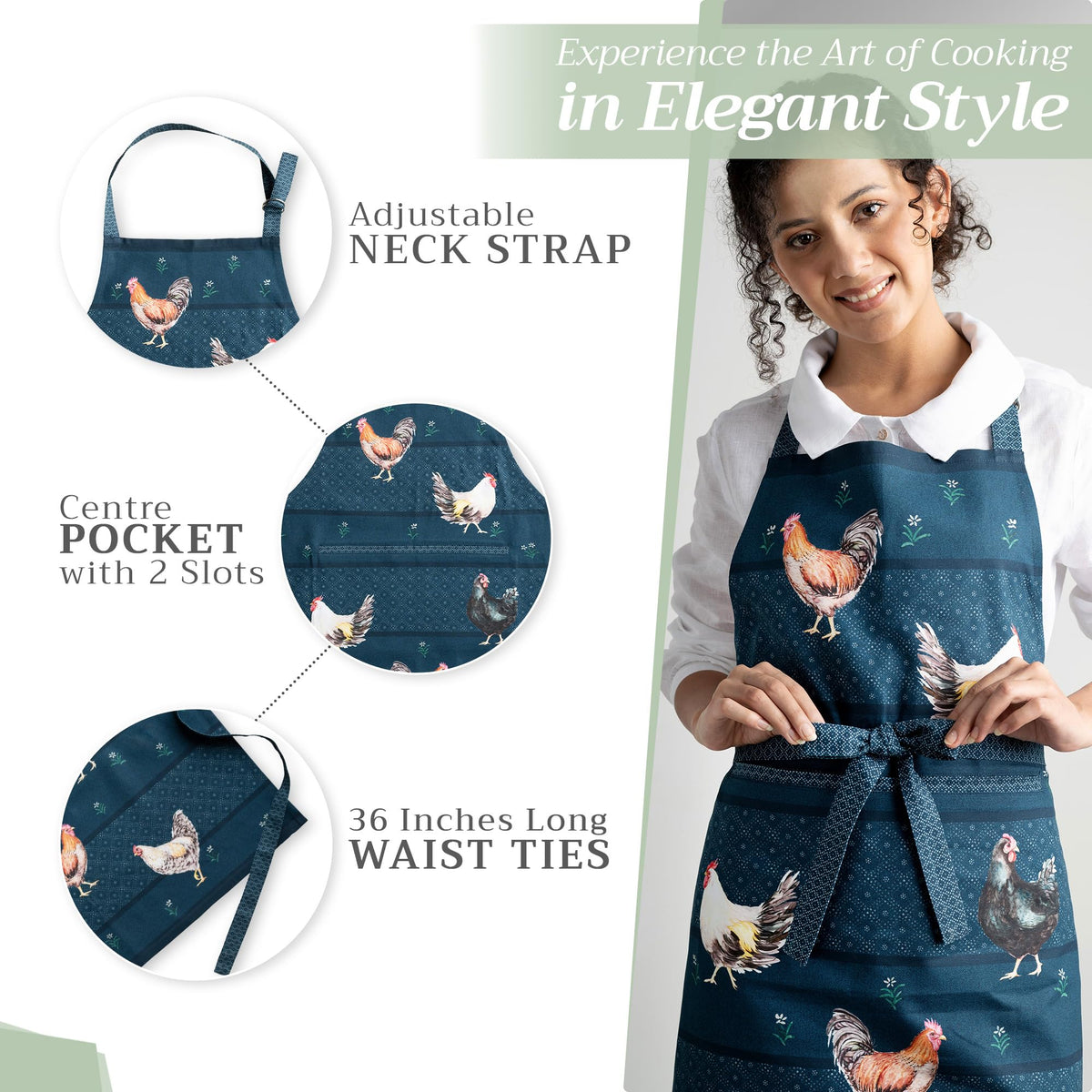 Meadow Rooster Apron