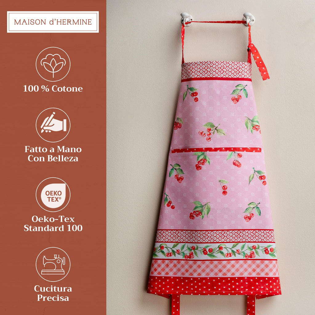 Pink Cherries Apron