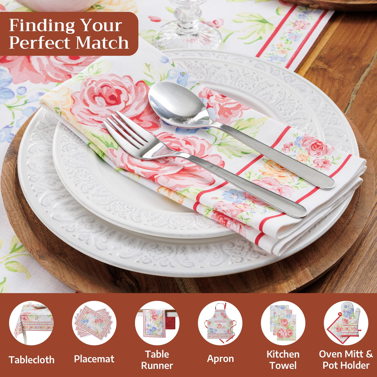 Vintage Floral Napkins