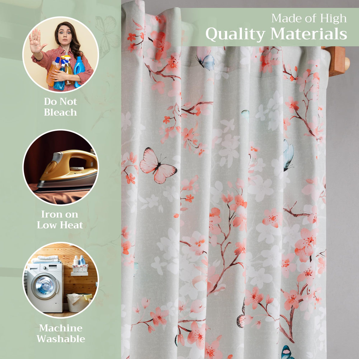Blossoms In Spring Curtains