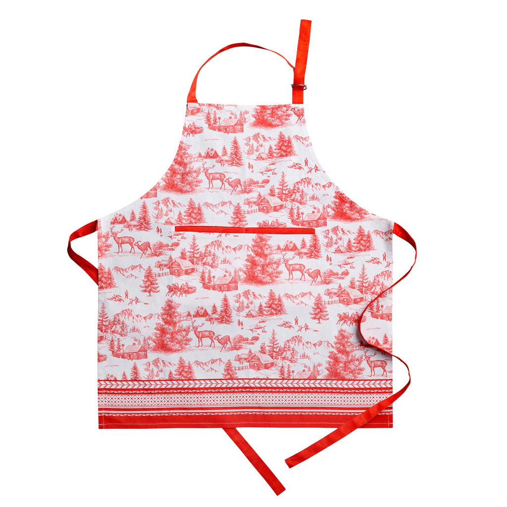 Winter Jouy Apron