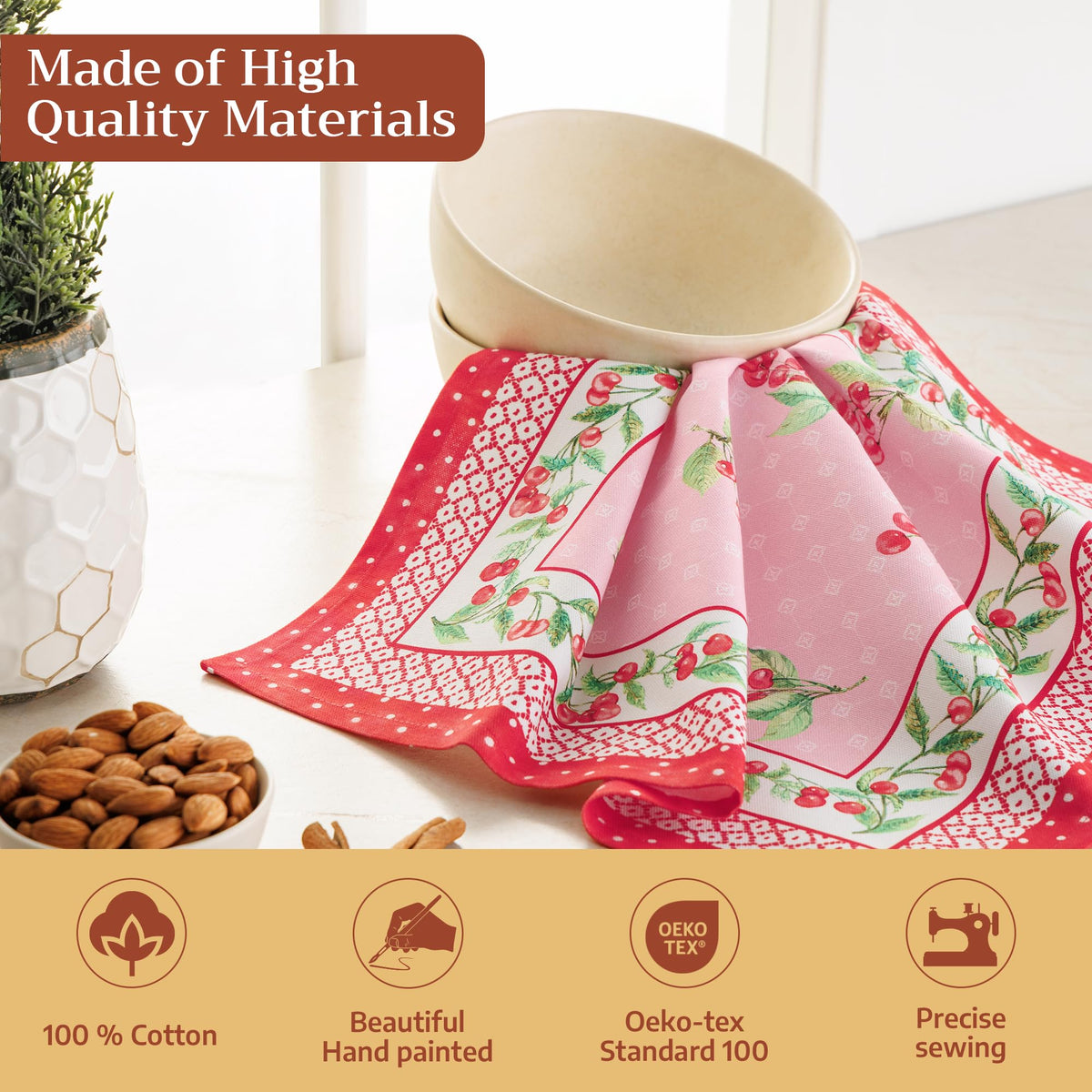 Pink Cherries Napkins