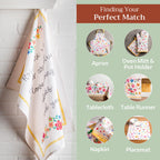 Happy Florals Kitchen Towels