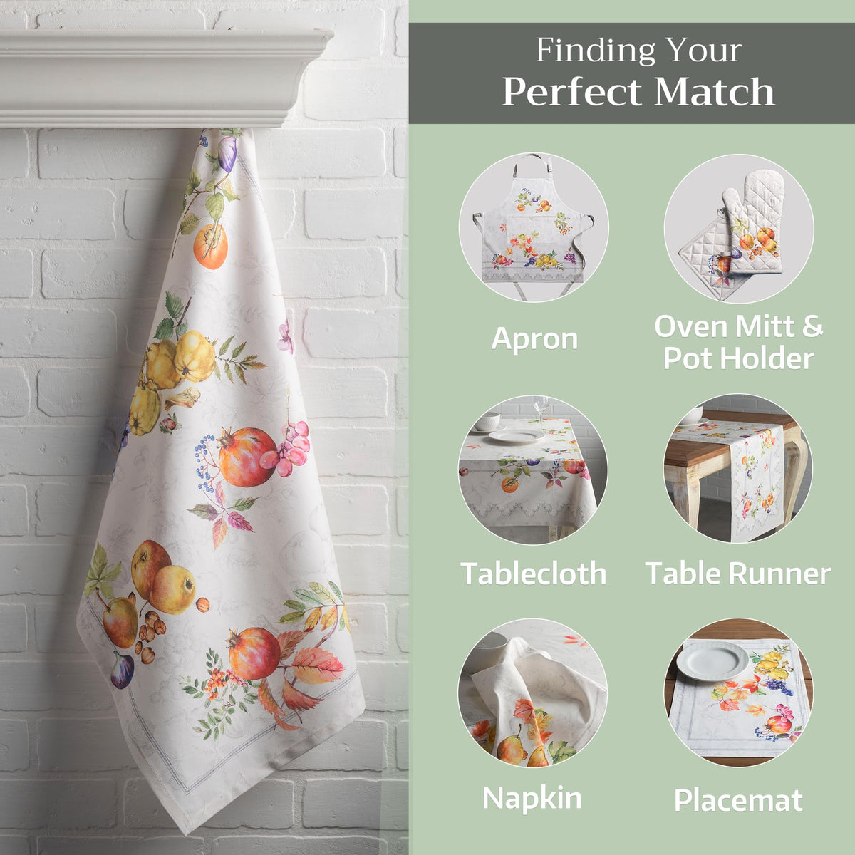 Fruit D'Hiver Kitchen Towels