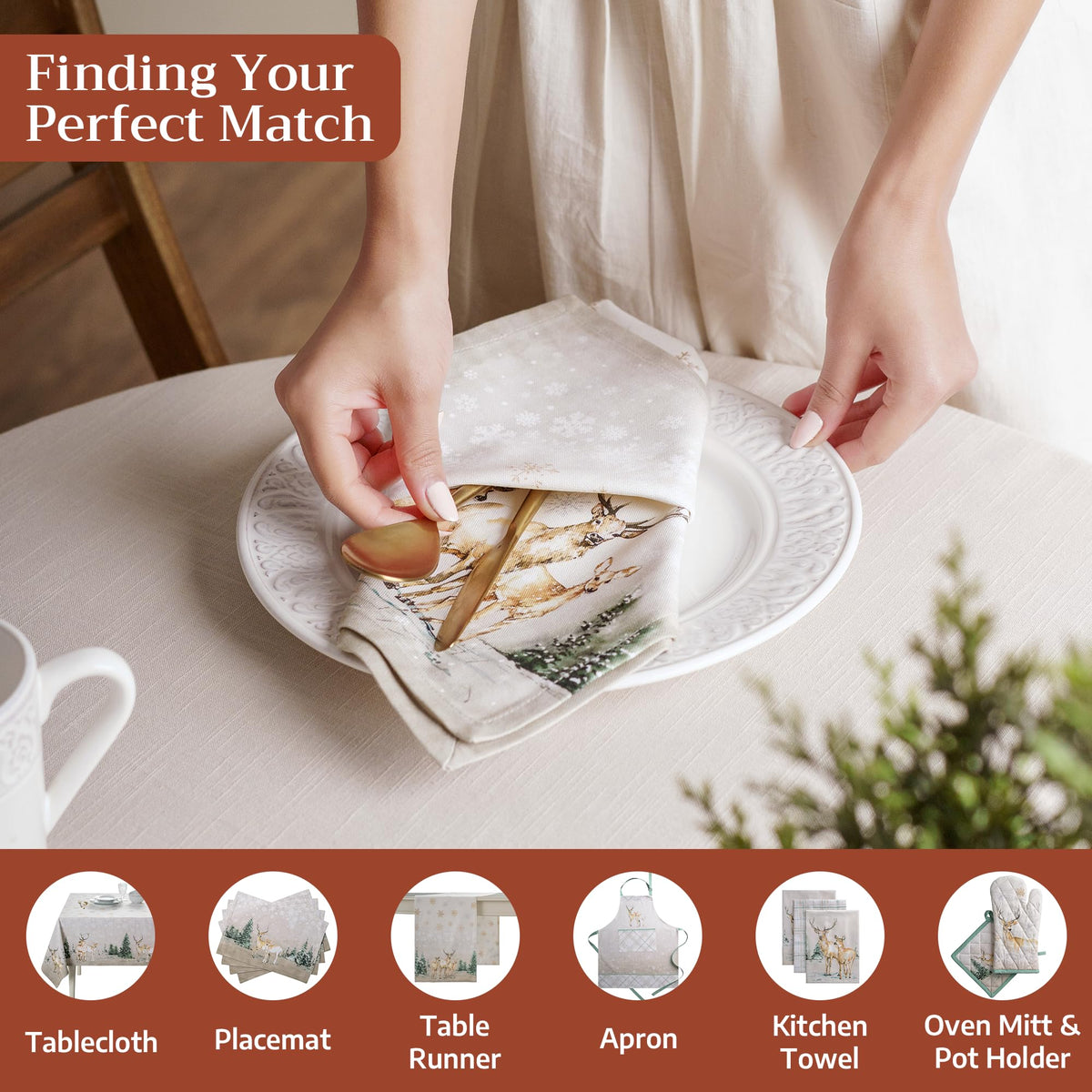 Deer In The Woods Napkins