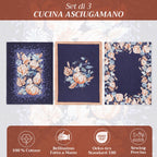 Pumpkin Blues Kitchen Towels
