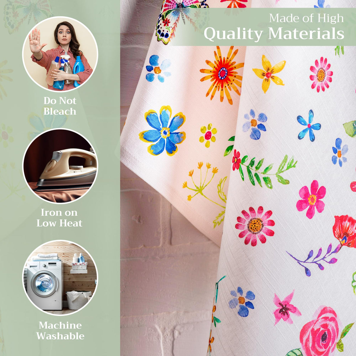 Happy Florals Kitchen Towels