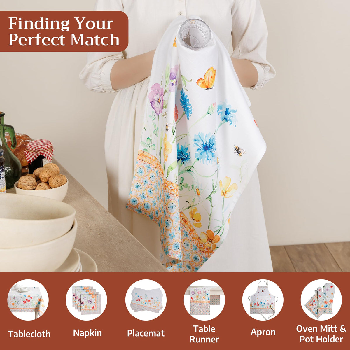 Summer Whisper Kitchen Towels