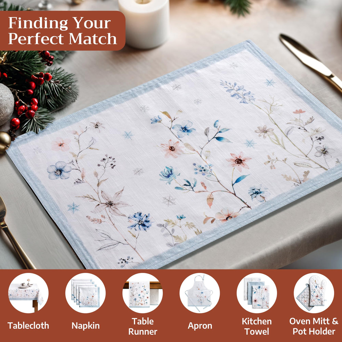 Ice Florals Placemats