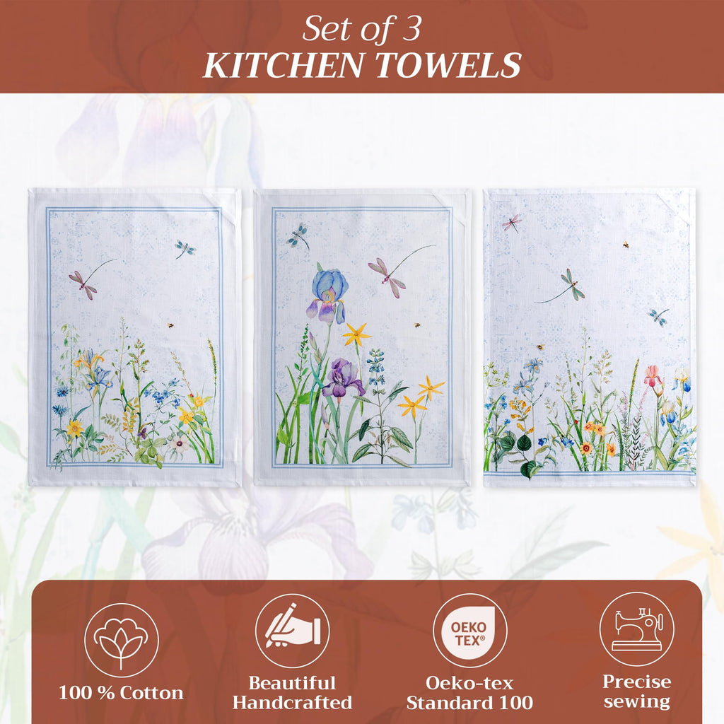 Fleurs De Mai Kitchen Towels