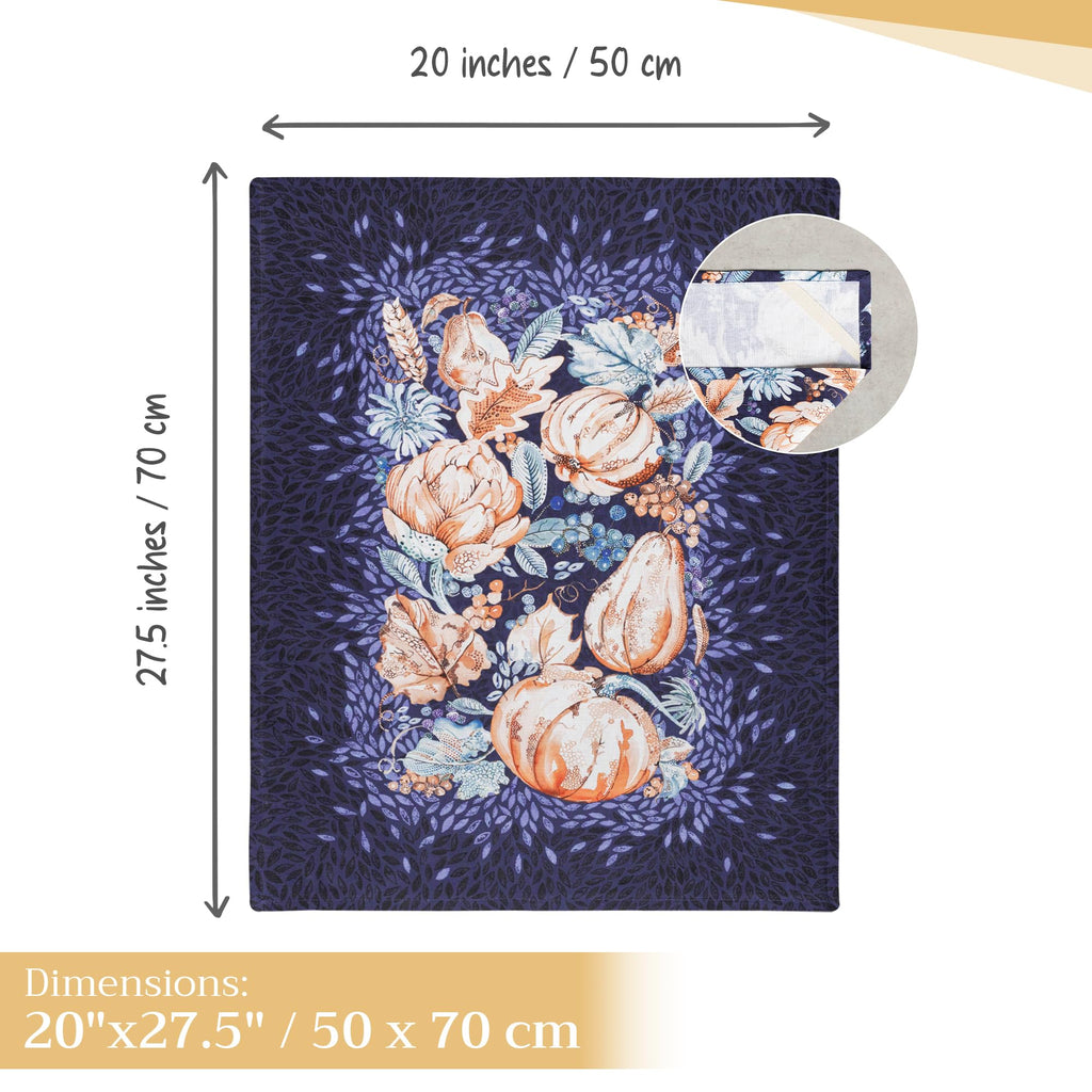 Pumpkin Blues Kitchen Towels