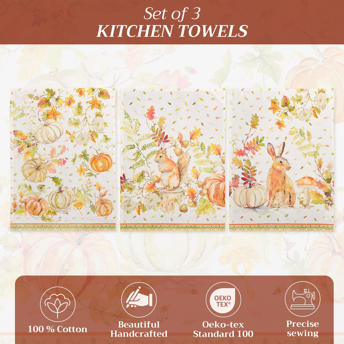 Pumpkin Passion Kitchen Towels