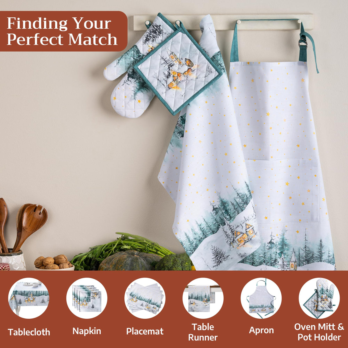 Neige de noel Kitchen Towels