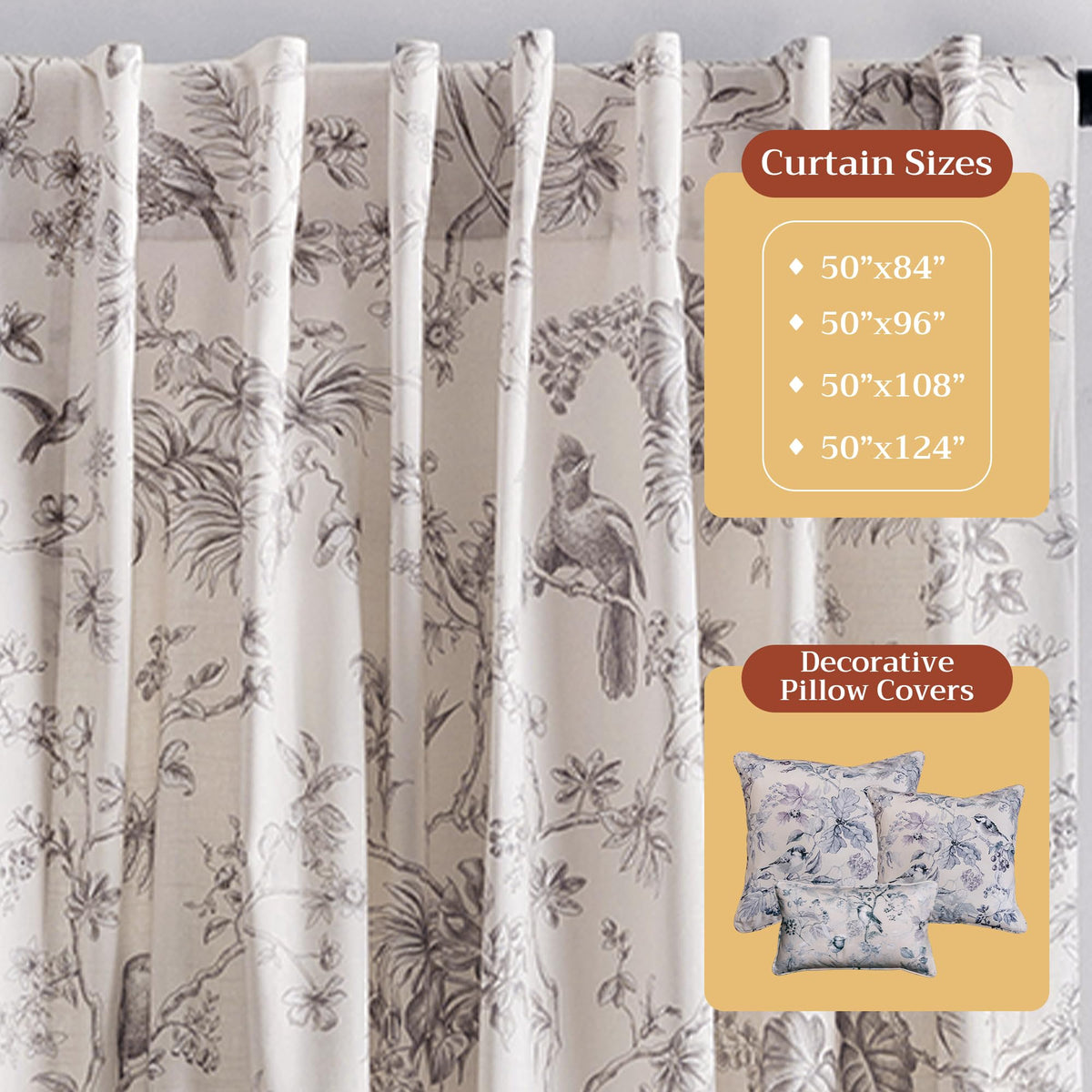 Jouy Paradise Curtains