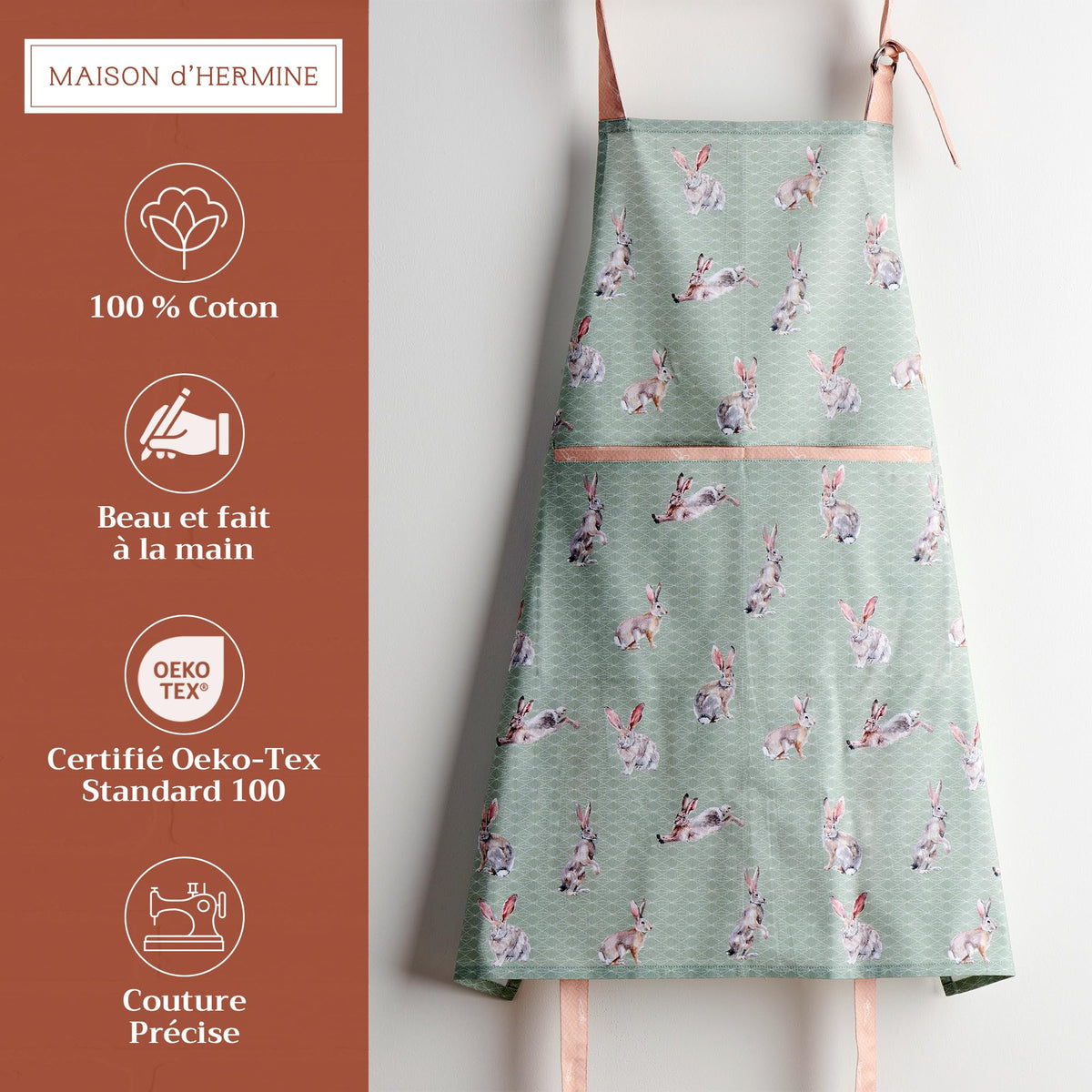Rabbits At Dawn Apron