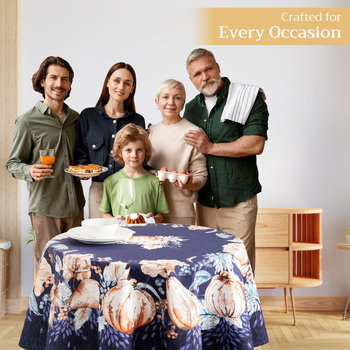 Pumpkin Blues Tablecloths