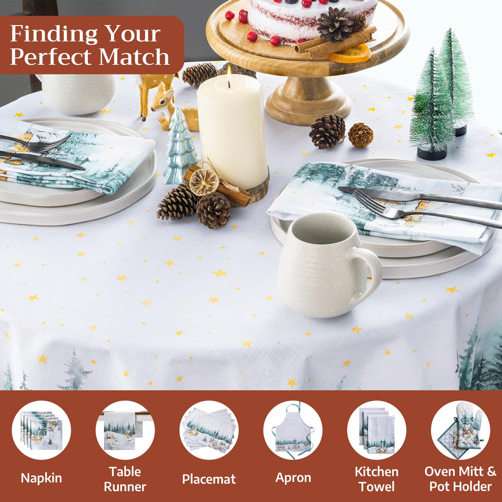 Neige de noel Tablecloths