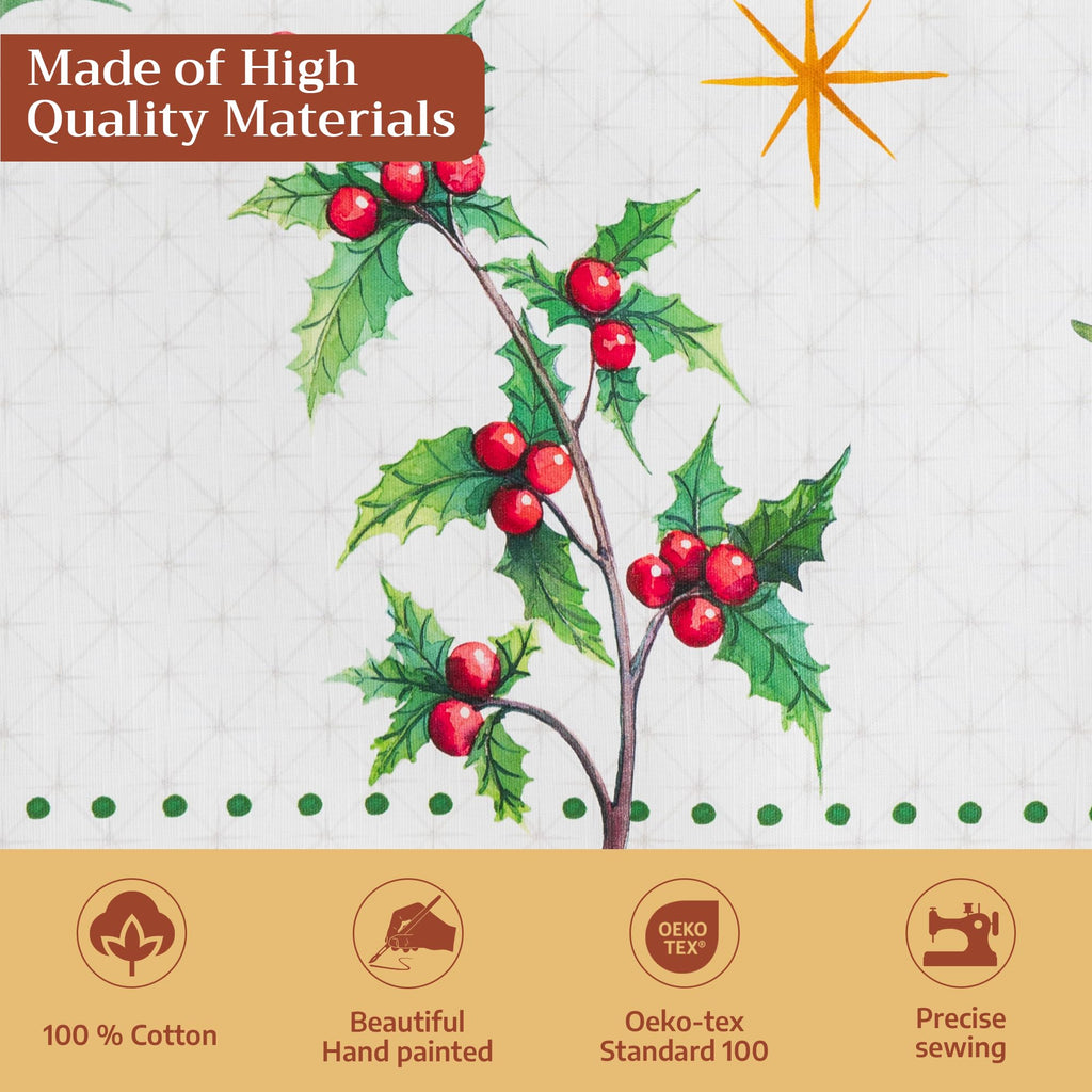 Poinsettia Christmas Tablecloths