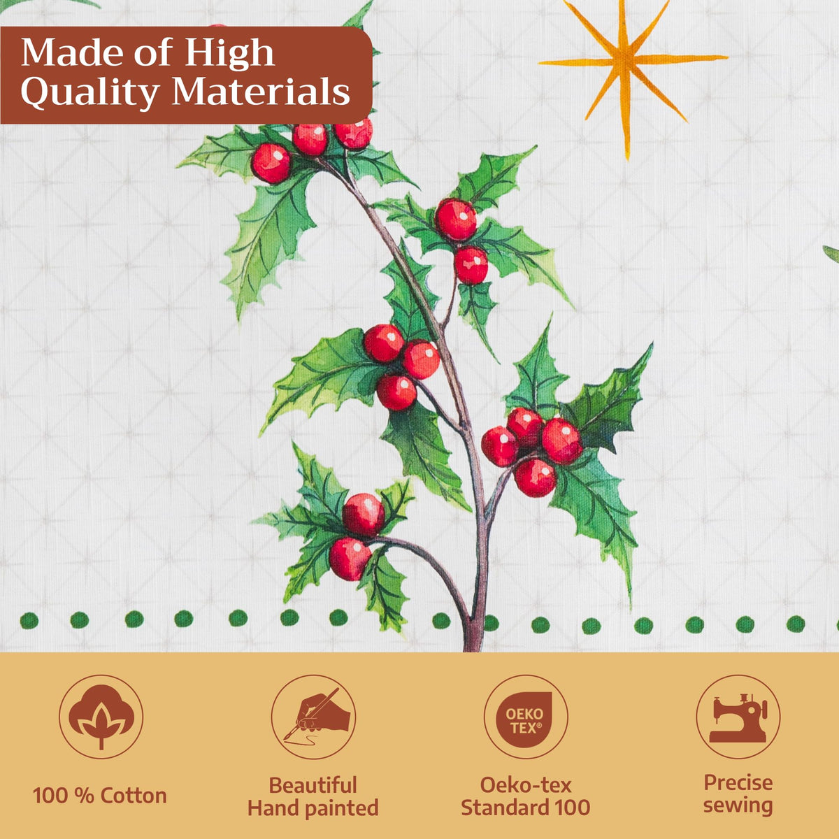 Poinsettia Christmas Tablecloths