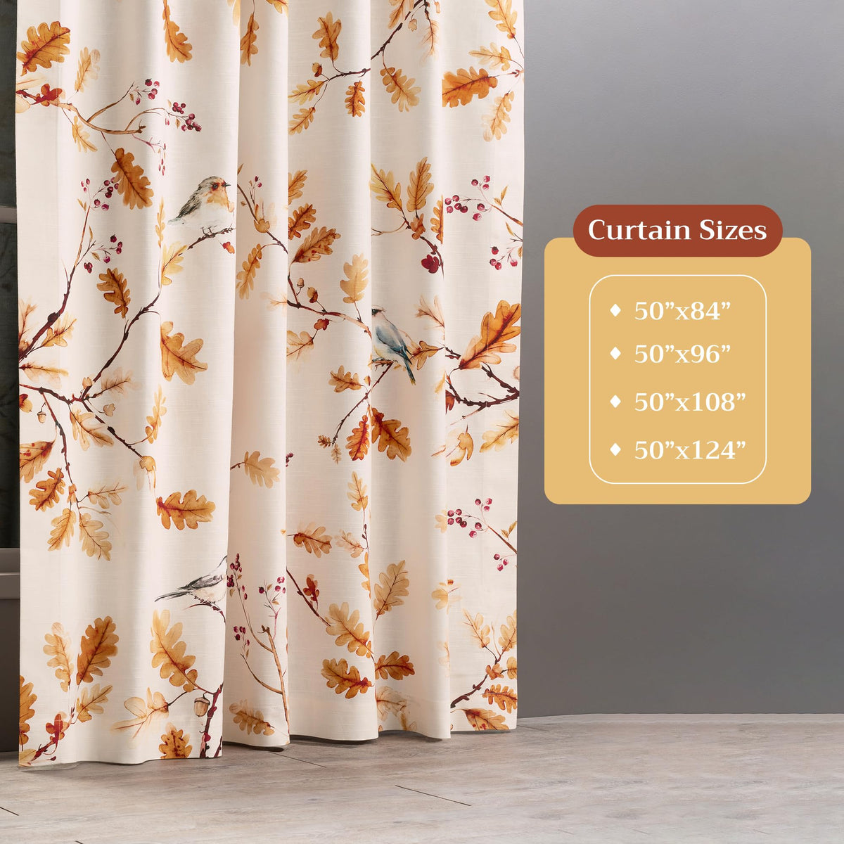 Oak Leaves Curtains