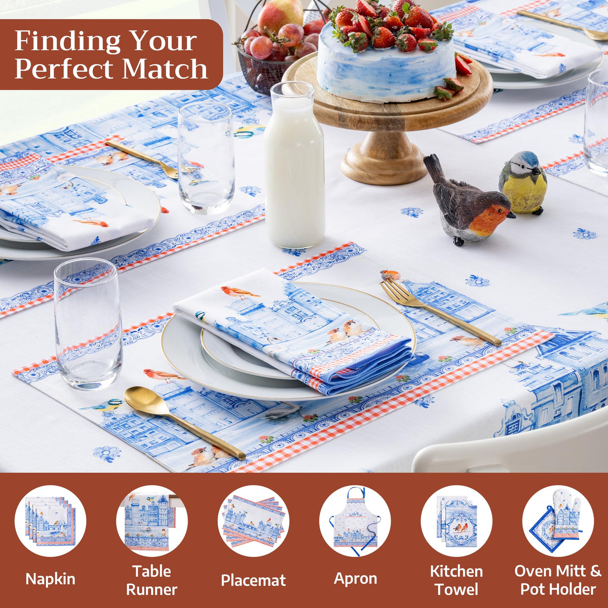 Amsterdam Canals Tablecloths