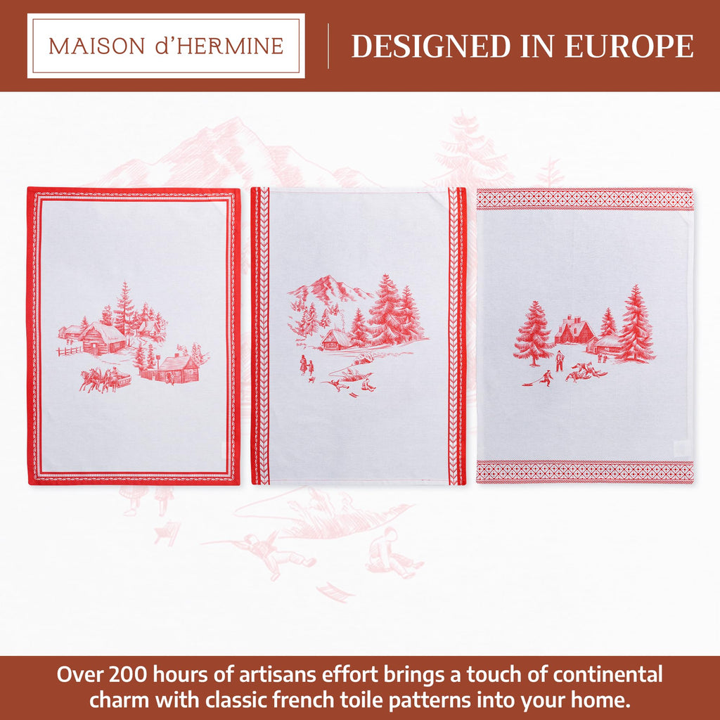 Winter Jouy Kitchen Towels