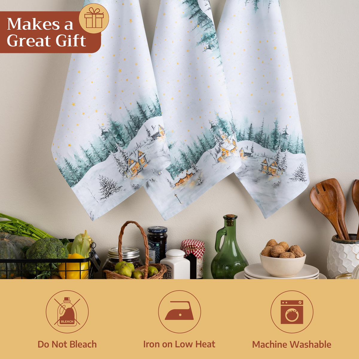 Neige de noel Kitchen Towels