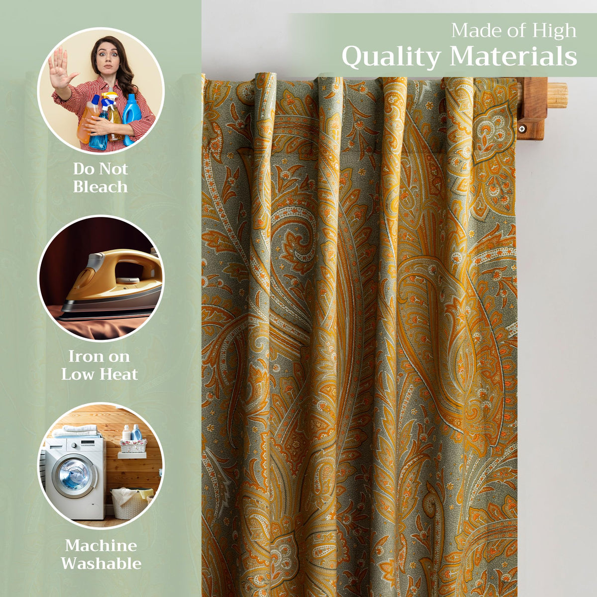 Kashmir Paisley Curtains