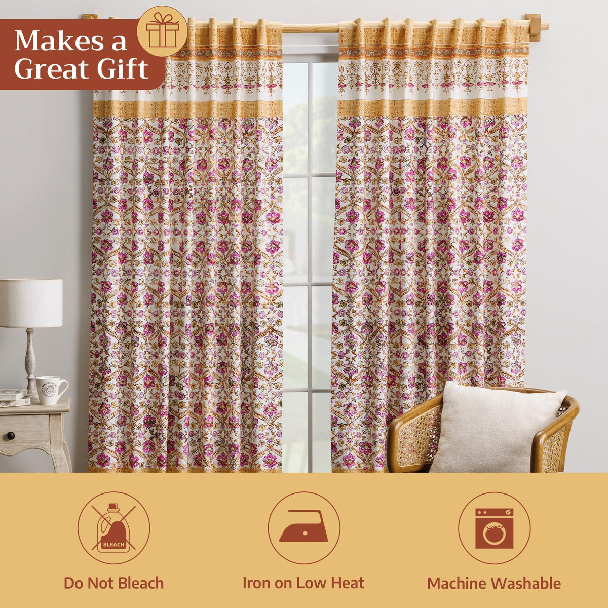 Loriol (Block) Curtains