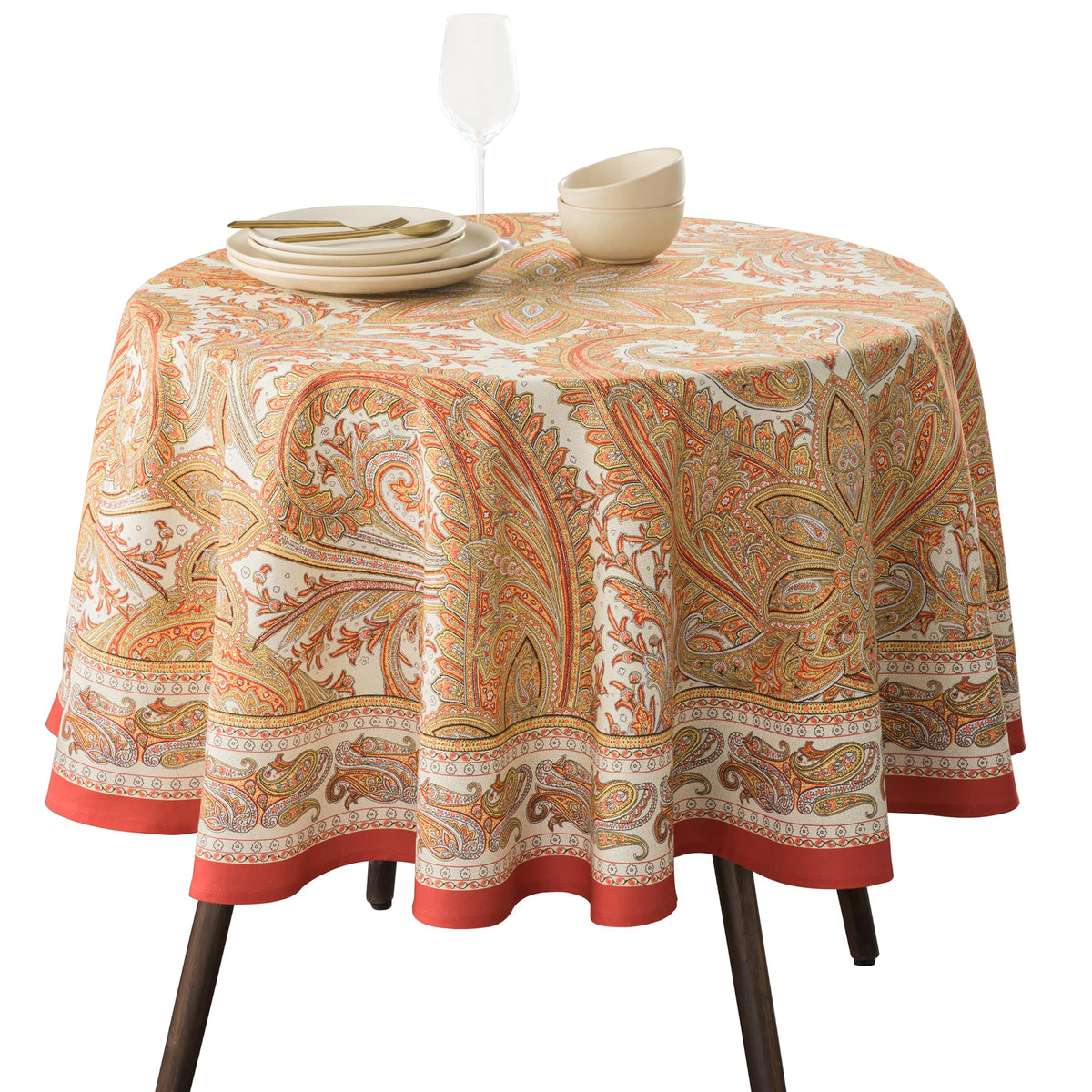 Kashmir Paisley Tablecloths