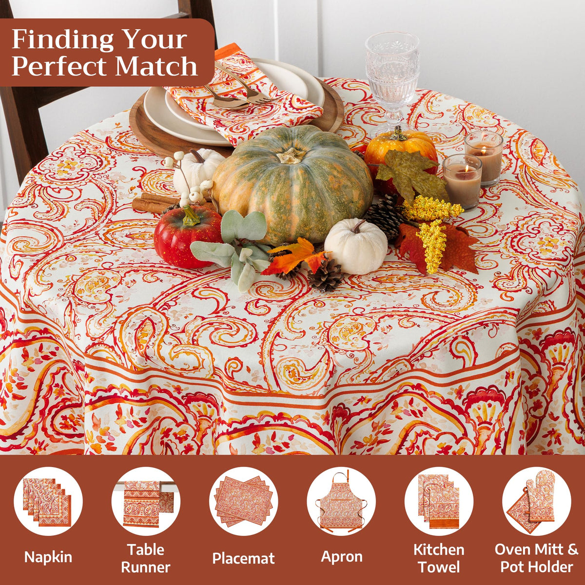 Palatial Paisley Tablecloths