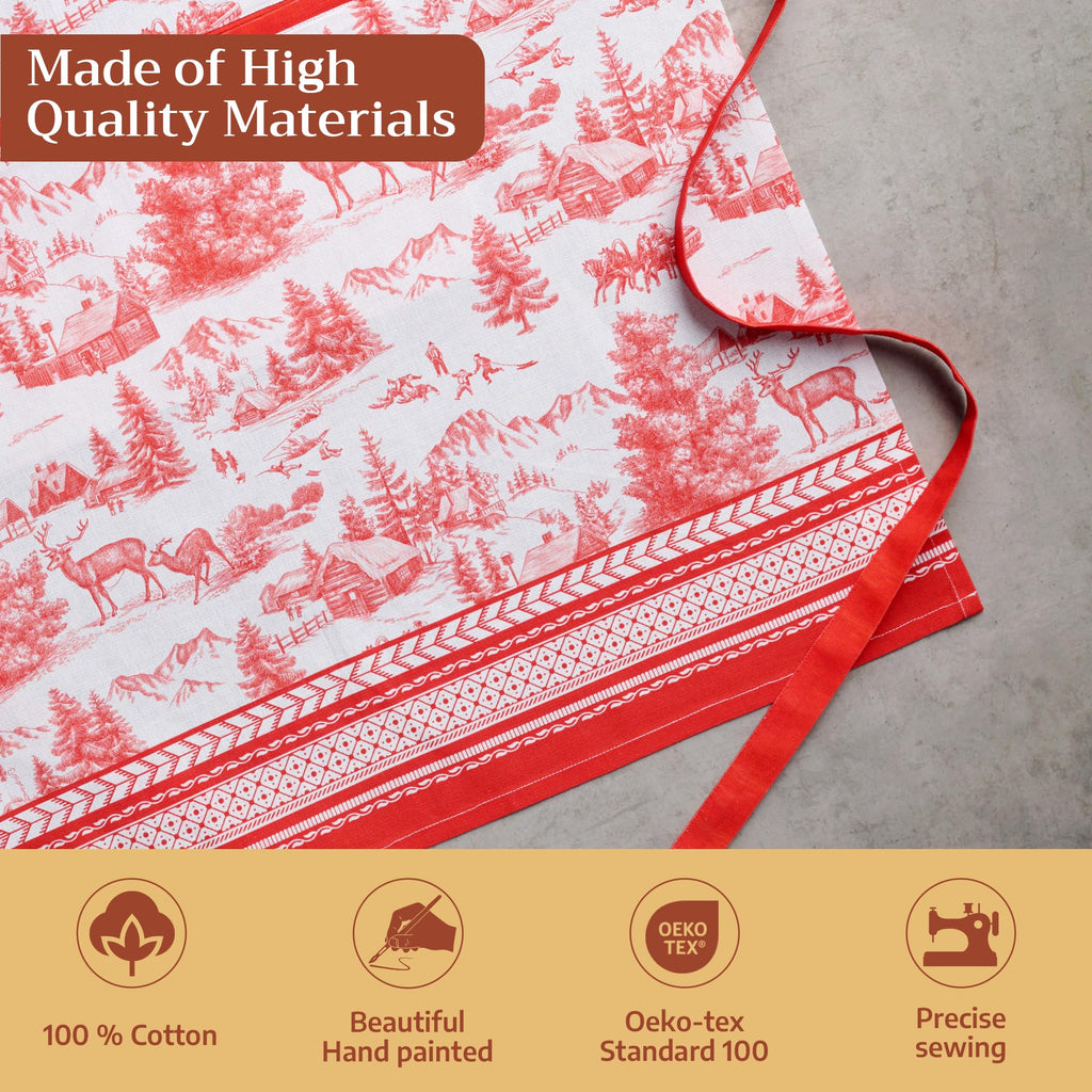 Winter Jouy Apron
