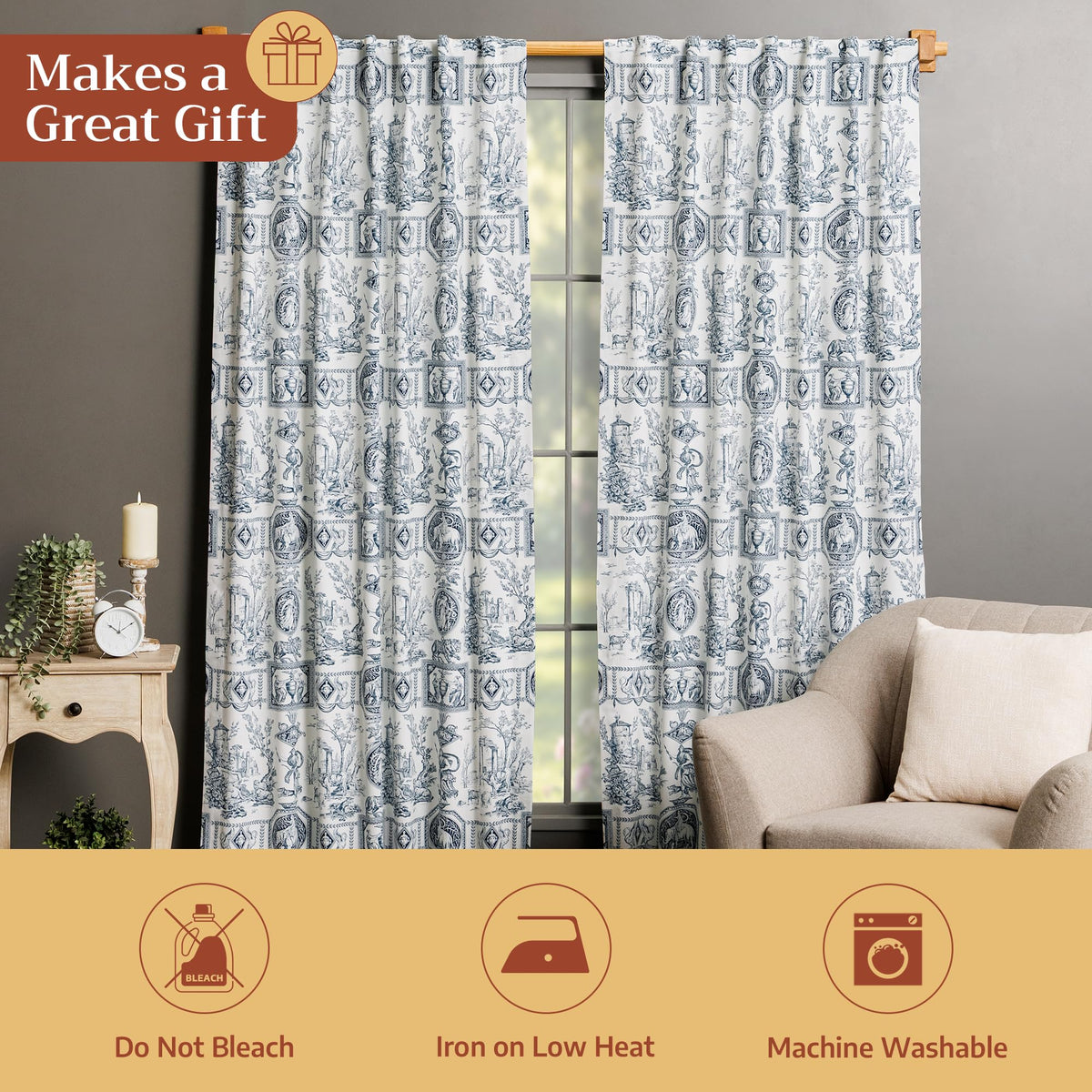Medallions De Diane Curtains
