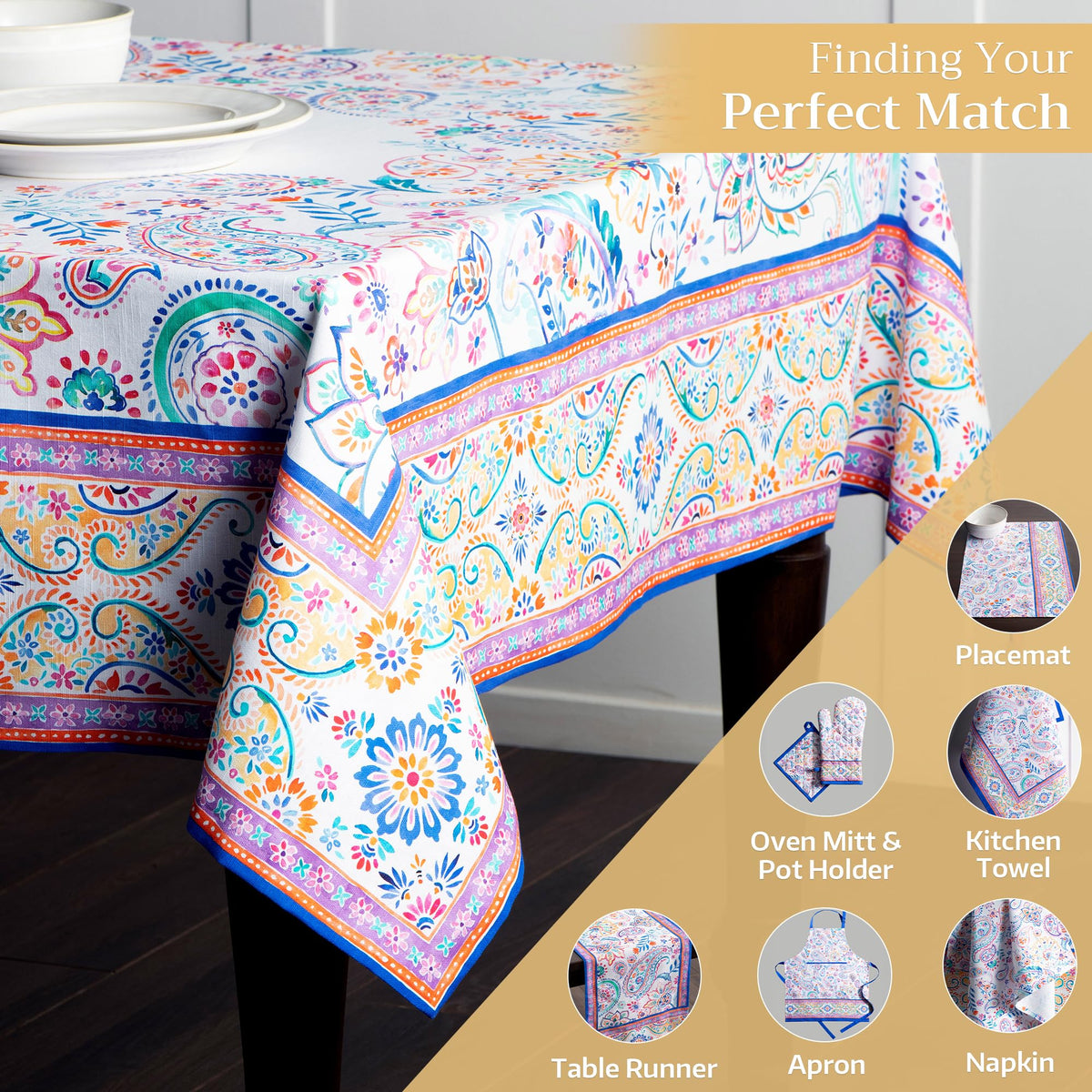 Indian Floral Tablecloths
