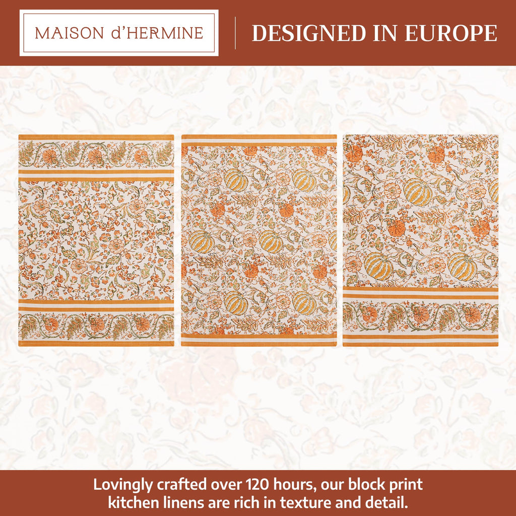 Pumpkin Spice Kitchen Towels