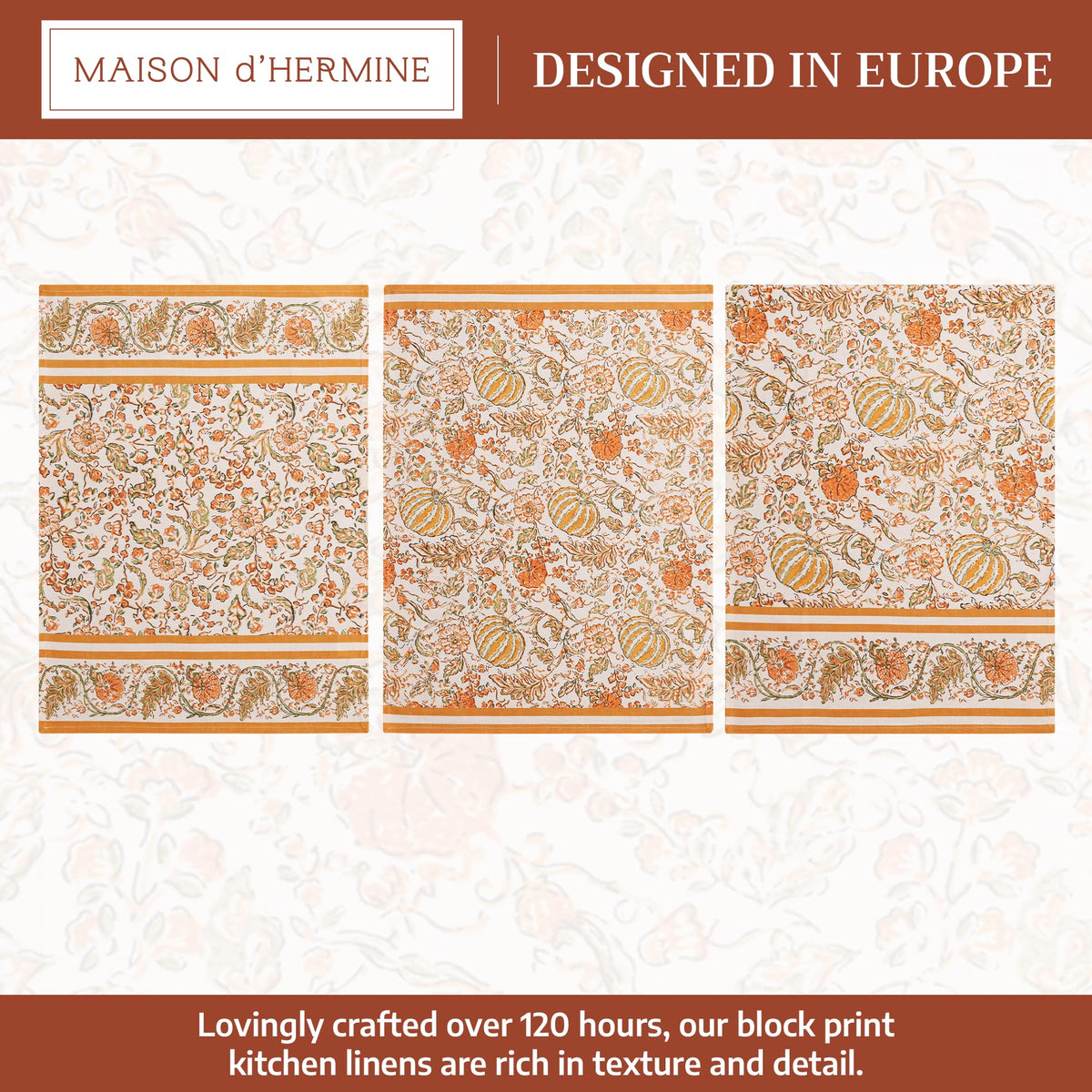 Pumpkin Spice Kitchen Towels