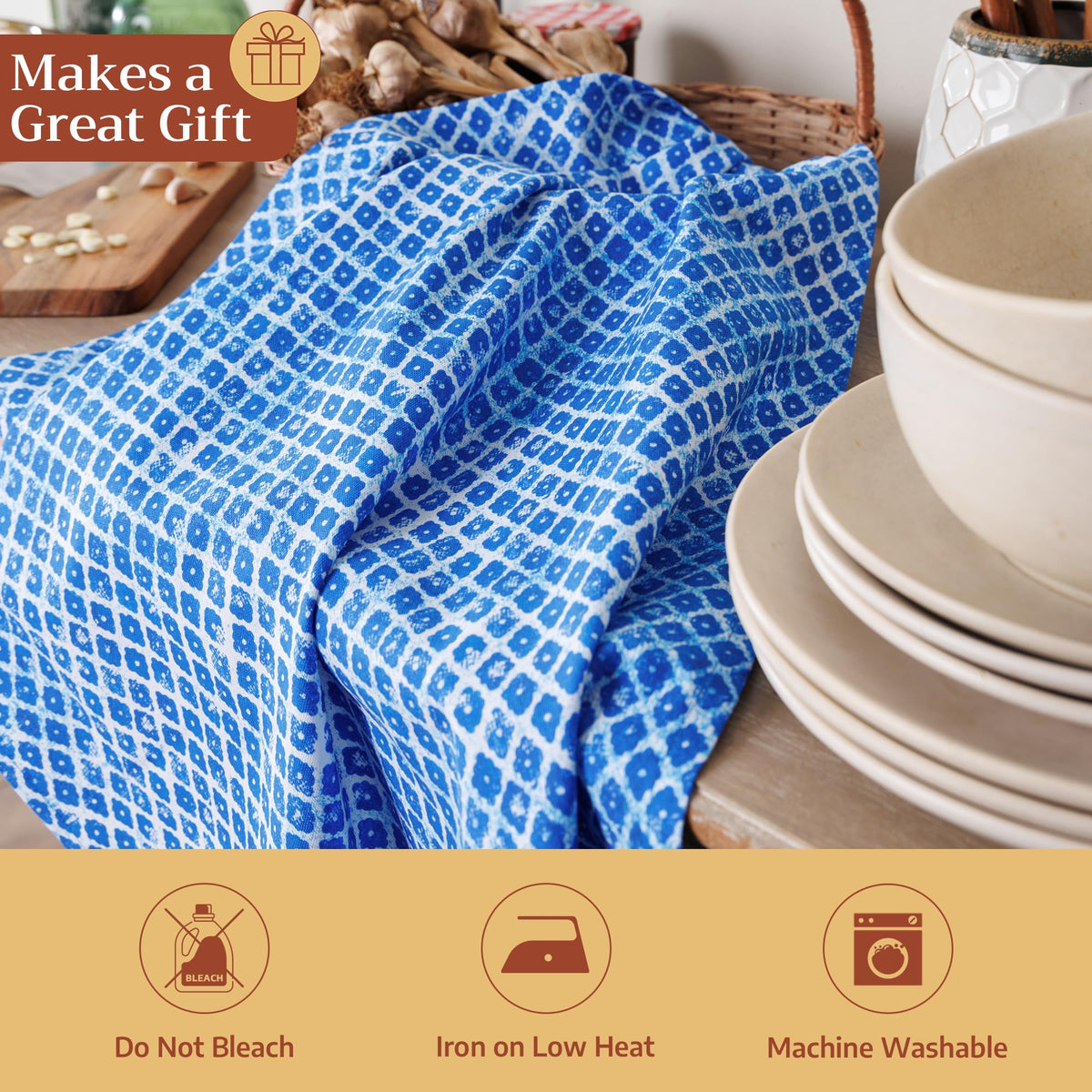 Indigo Love Kitchen Towels