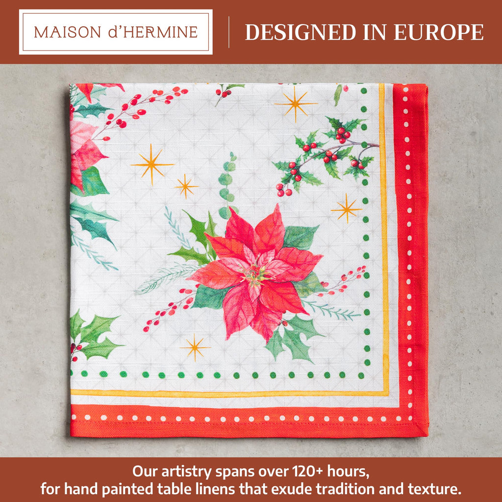 Poinsettia Christmas Napkins