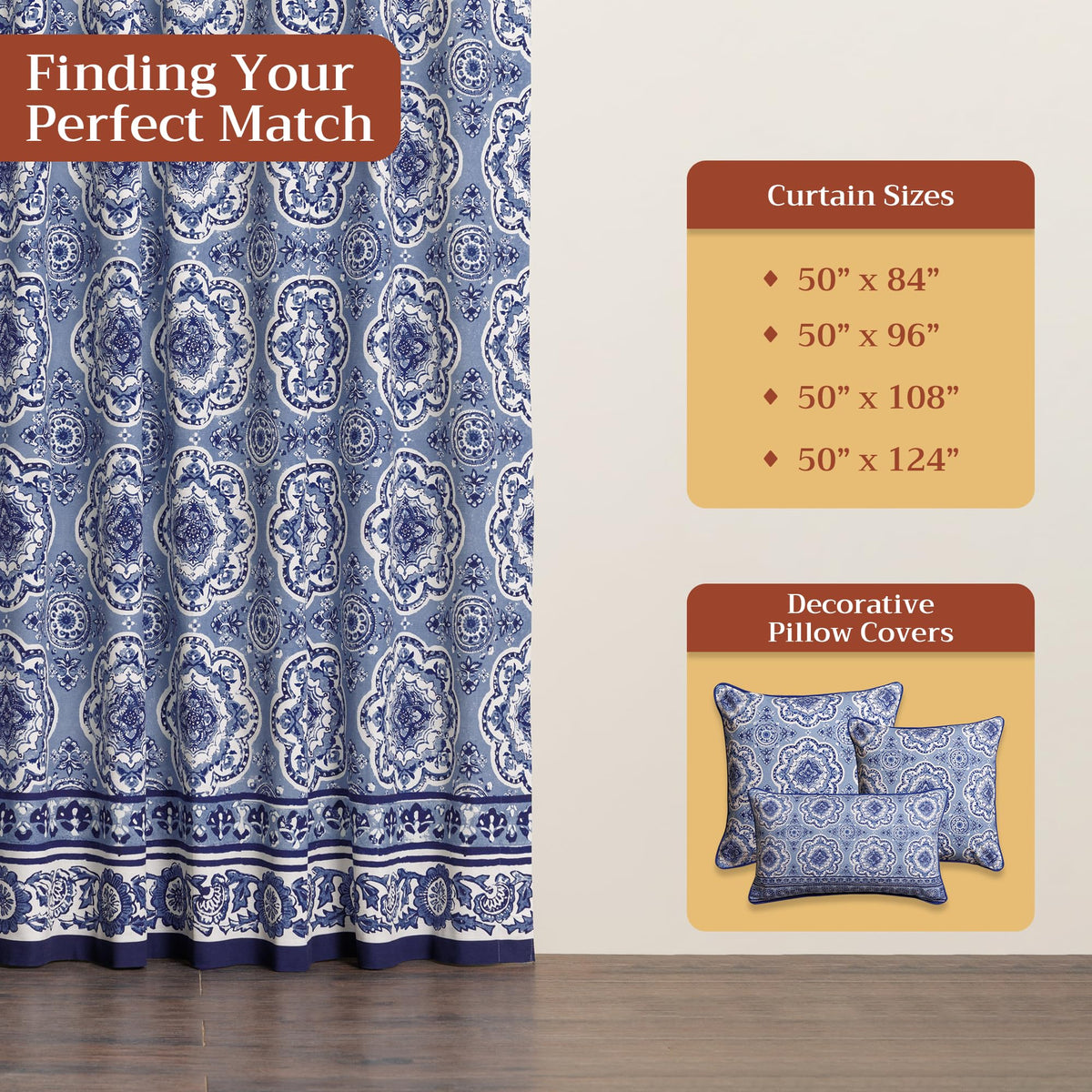 Melodie Bleue Curtains