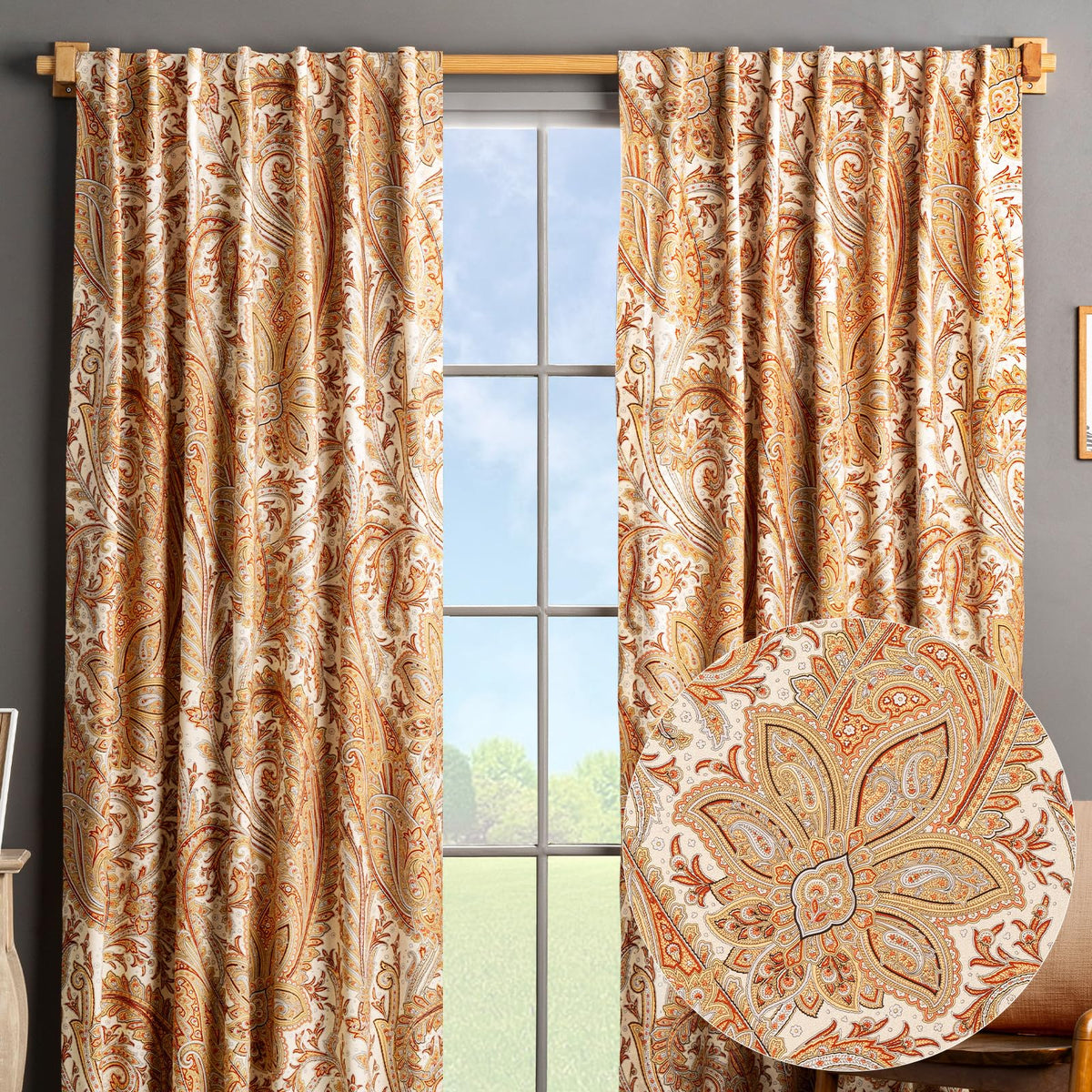 Kashmir Paisley Curtains