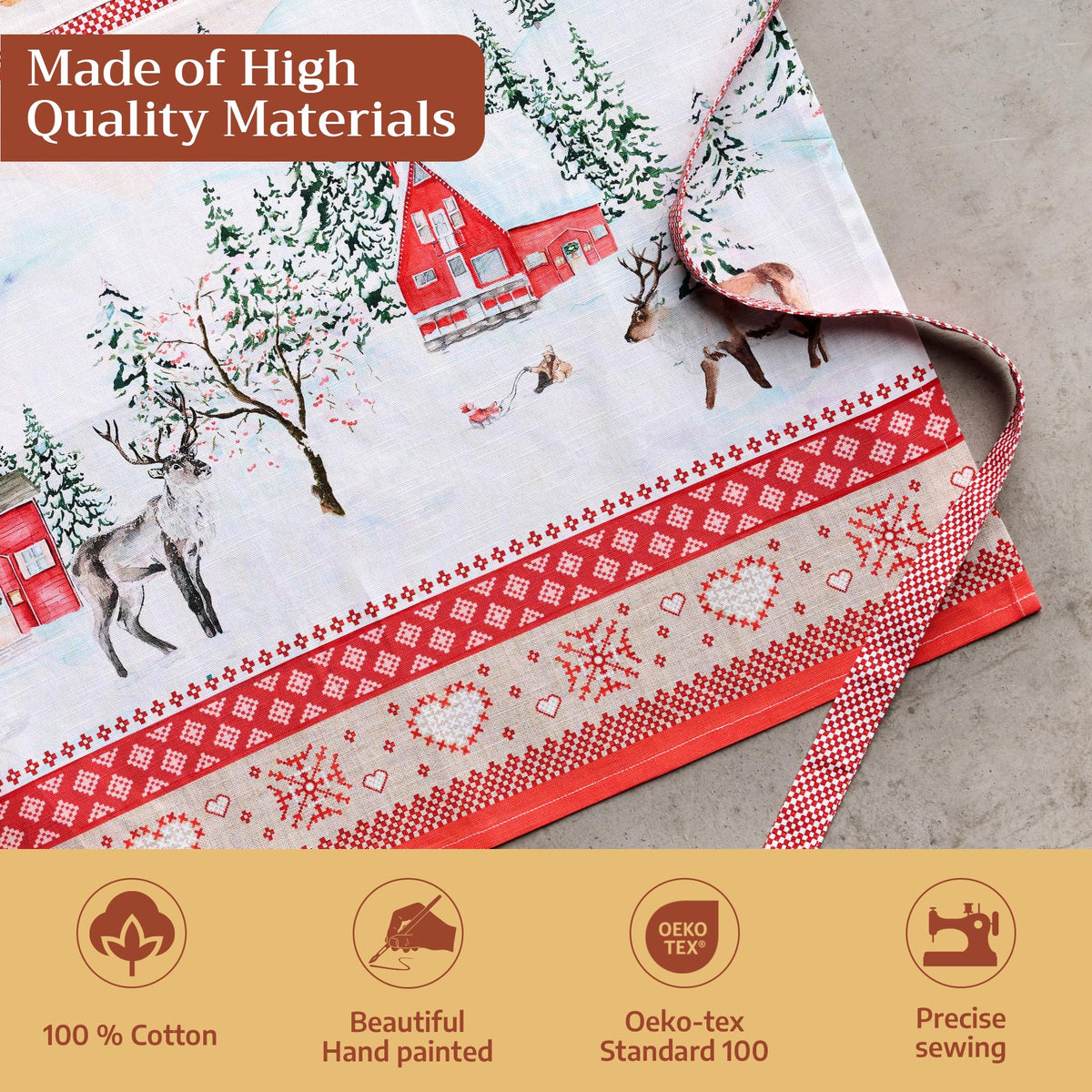 Rural Christmas Apron