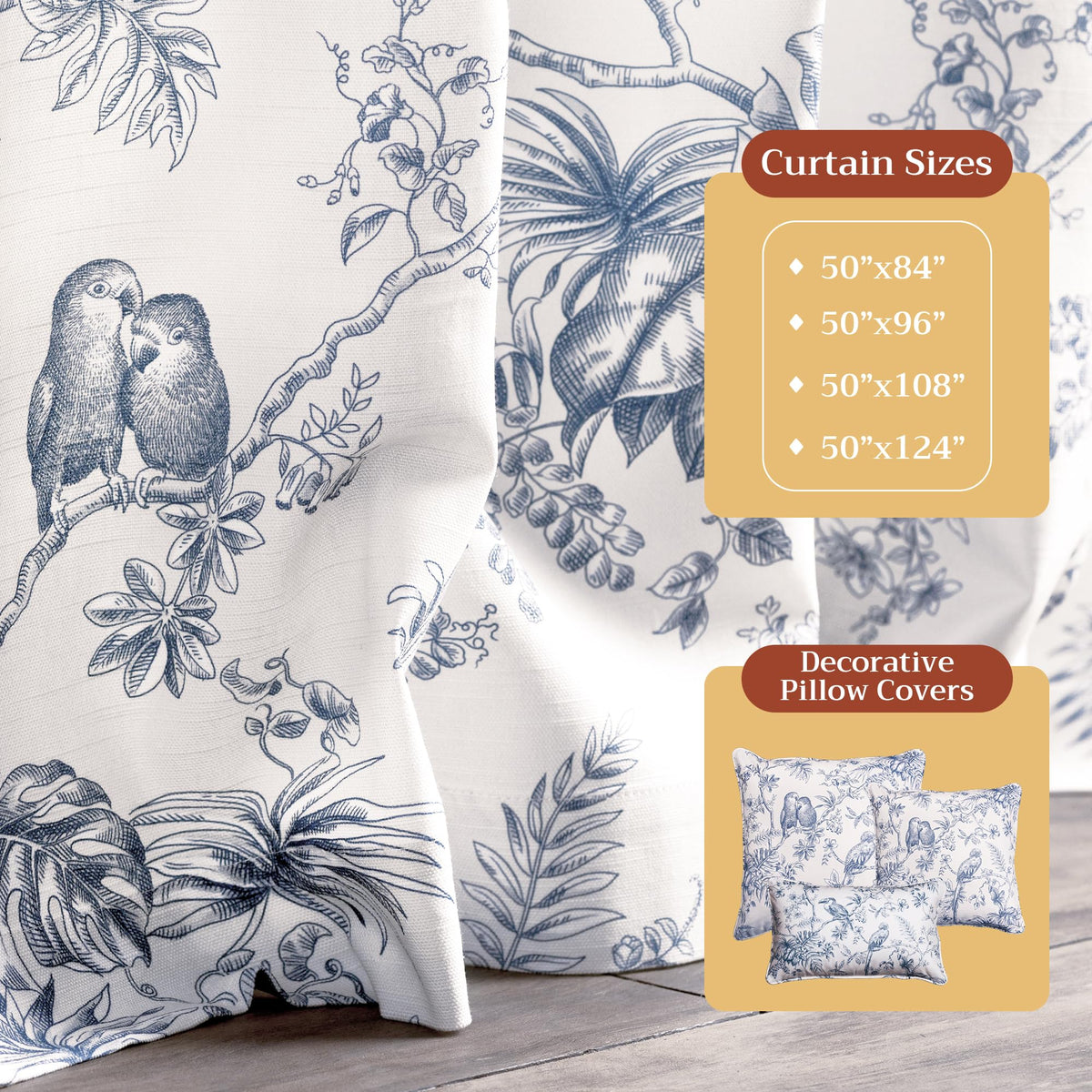 Jouy Paradise Curtains