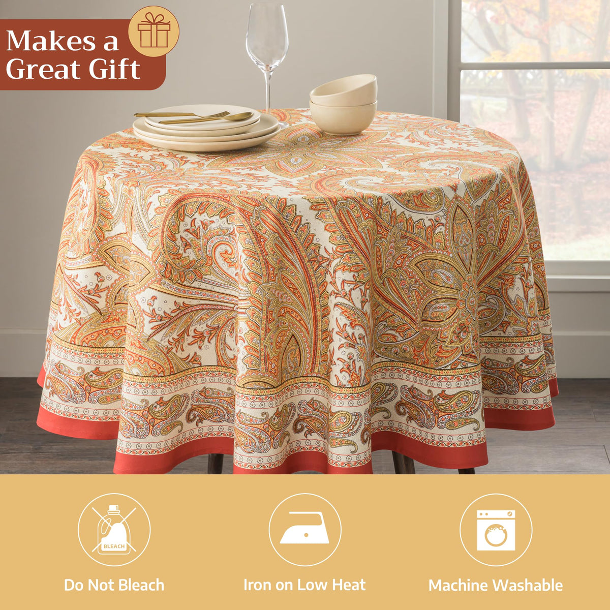 Kashmir Paisley Tablecloths