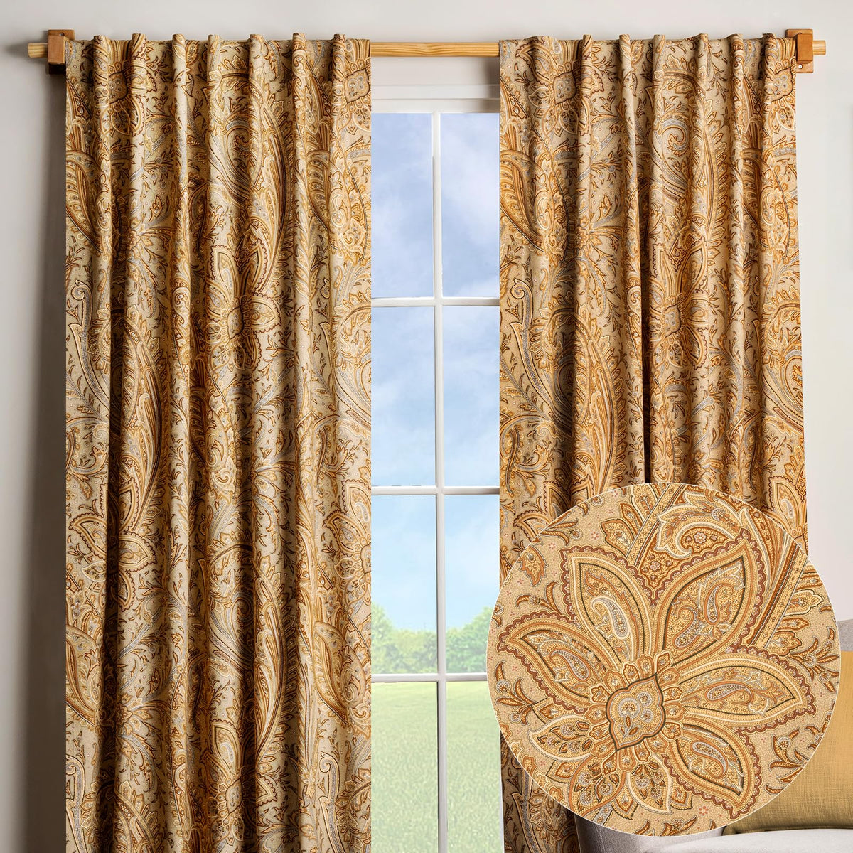 Kashmir Paisley Curtains