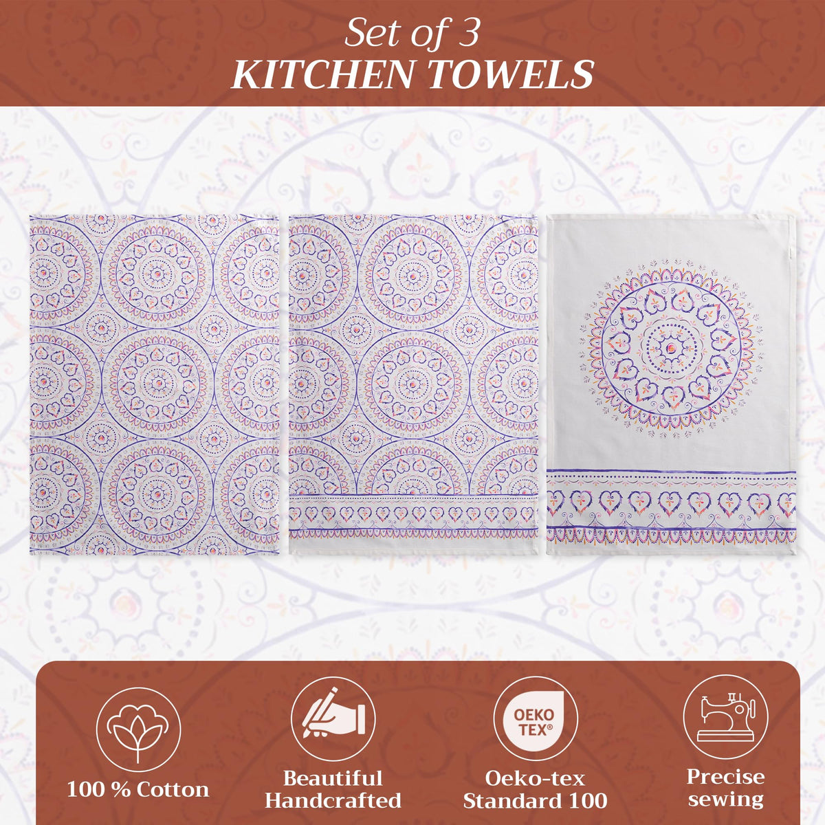 Mandala Kitchen Towels